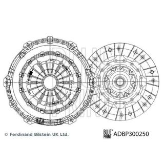 Sankabos komplektas BLUE PRINT ADBP300250