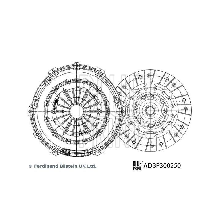 Sankabos komplektas BLUE PRINT ADBP300250