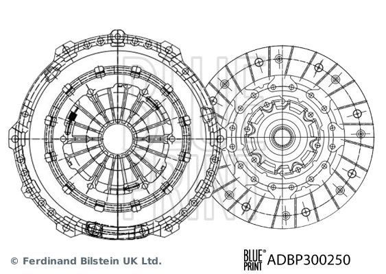 Sankabos komplektas BLUE PRINT ADBP300250