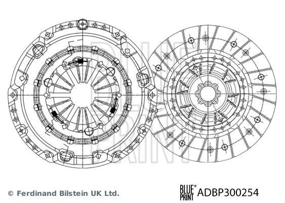 Sankabos komplektas BLUE PRINT ADBP300254