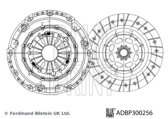 Sankabos komplektas BLUE PRINT ADBP300256