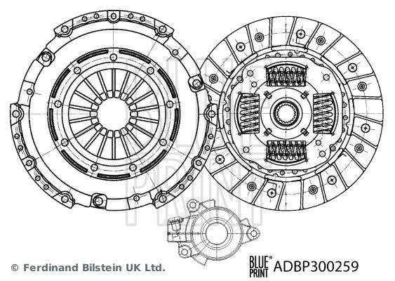 Sankabos komplektas BLUE PRINT ADBP300259