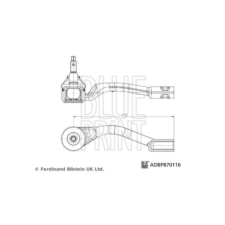 Skersinės vairo trauklės galas BLUE PRINT ADBP870116