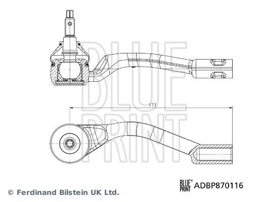 Skersinės vairo trauklės galas BLUE PRINT ADBP870116