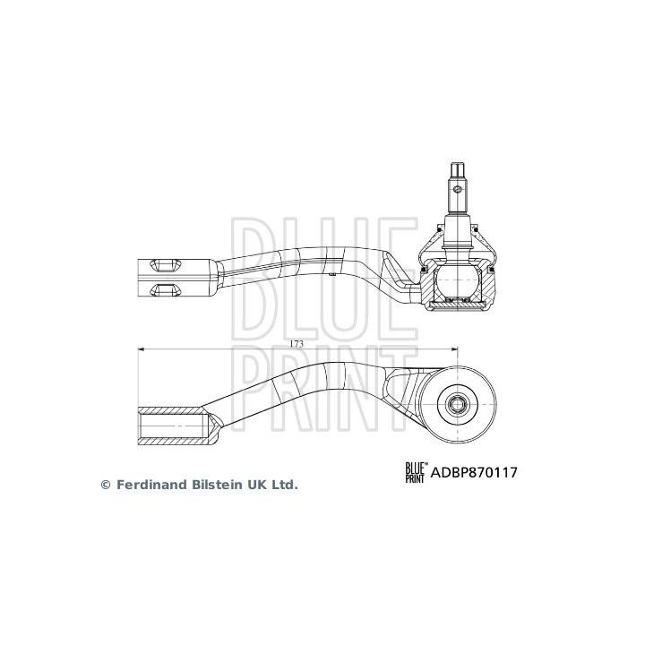 Skersinės vairo trauklės galas BLUE PRINT ADBP870117