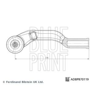 Skersinės vairo trauklės galas BLUE PRINT ADBP870119