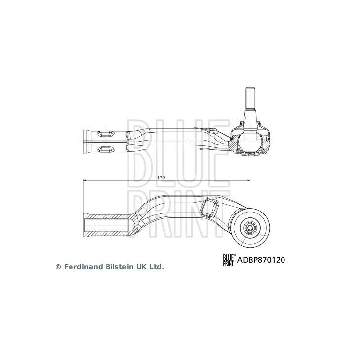 Skersinės vairo trauklės galas BLUE PRINT ADBP870120