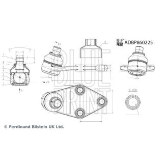 Šarnyras / girgždukas BLUE PRINT ADBP860225