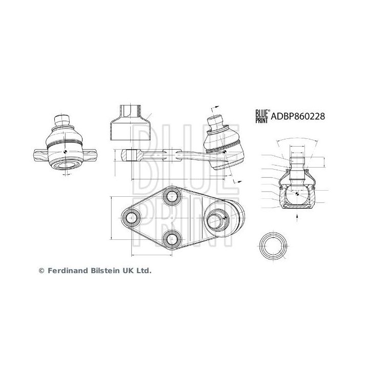 Šarnyras / girgždukas BLUE PRINT ADBP860228