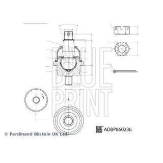 Šarnyras / girgždukas BLUE PRINT ADBP860236