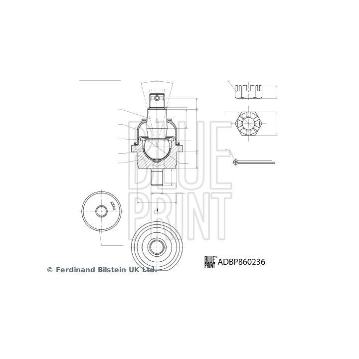 Šarnyras / girgždukas BLUE PRINT ADBP860236