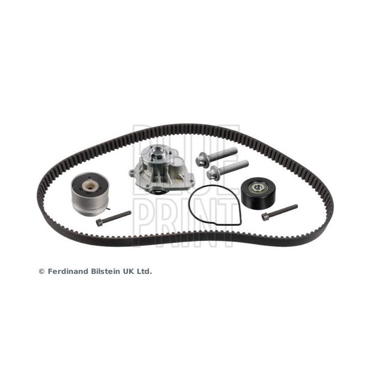 Vandens siurblio ir paskirstymo diržo komplektas BLUE PRINT ADBP730107