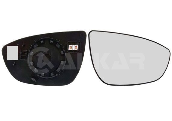 Veidrodėlio stiklas, išorinis veidrodėlis ALKAR 6442759