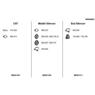 Išmetimo sistema FA1 WN000685