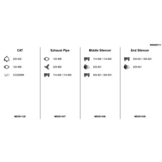 Išmetimo sistema FA1 WN000711