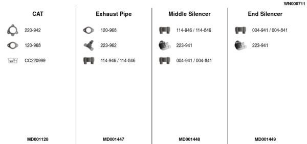 Išmetimo sistema FA1 WN000711