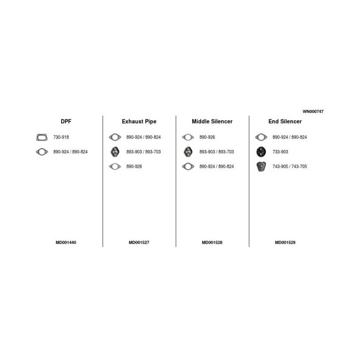 Išmetimo sistema FA1 WN000747