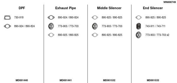 Išmetimo sistema FA1 WN000749