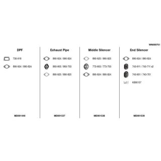 Išmetimo sistema FA1 WN000751