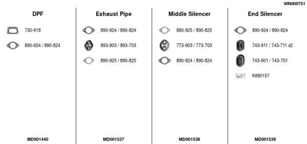 Išmetimo sistema FA1 WN000751