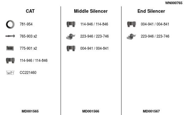 Išmetimo sistema FA1 WN000765