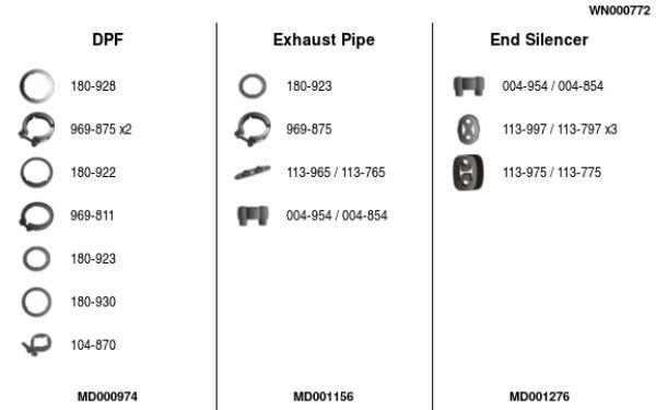 Išmetimo sistema FA1 WN000772