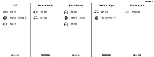 Išmetimo sistema FA1 WN000810