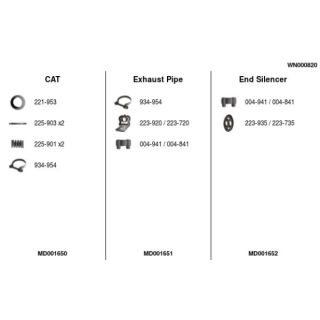 Išmetimo sistema FA1 WN000820