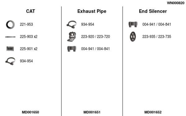 Išmetimo sistema FA1 WN000820