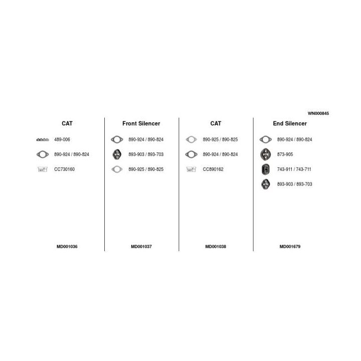 Išmetimo sistema FA1 WN000845