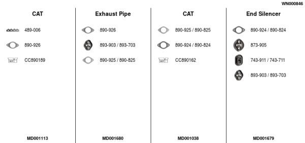 Išmetimo sistema FA1 WN000846