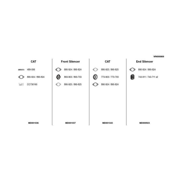 Išmetimo sistema FA1 WN000869