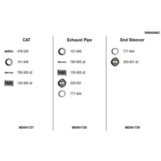 Išmetimo sistema FA1 WN000883