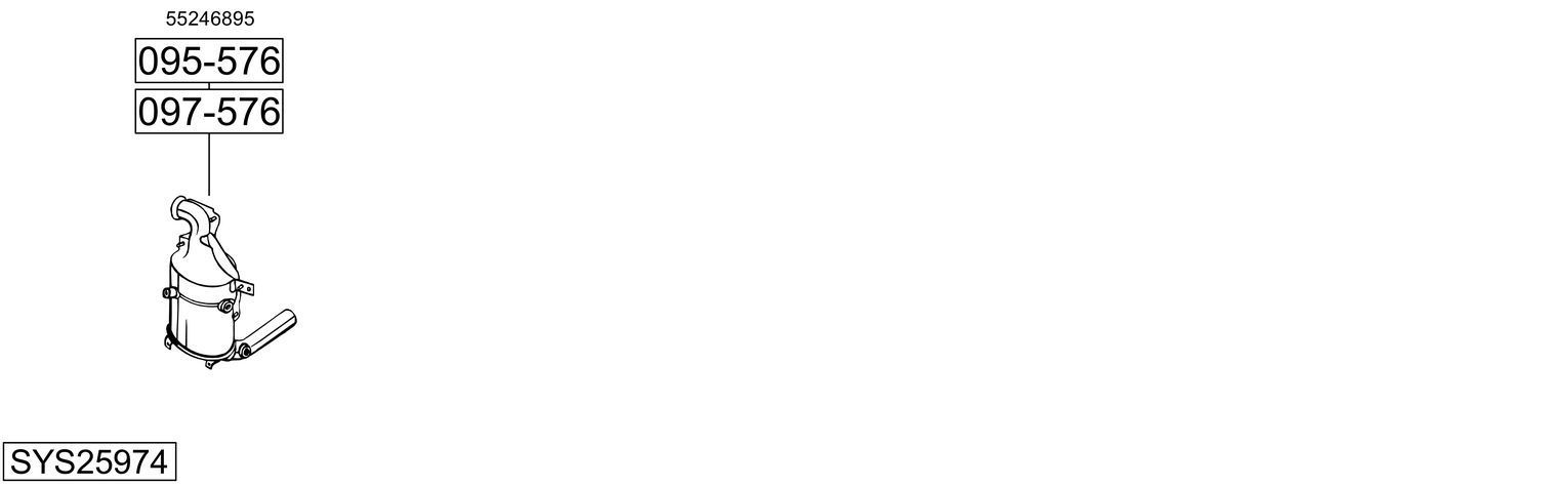 Išmetimo sistema BOSAL SYS25974