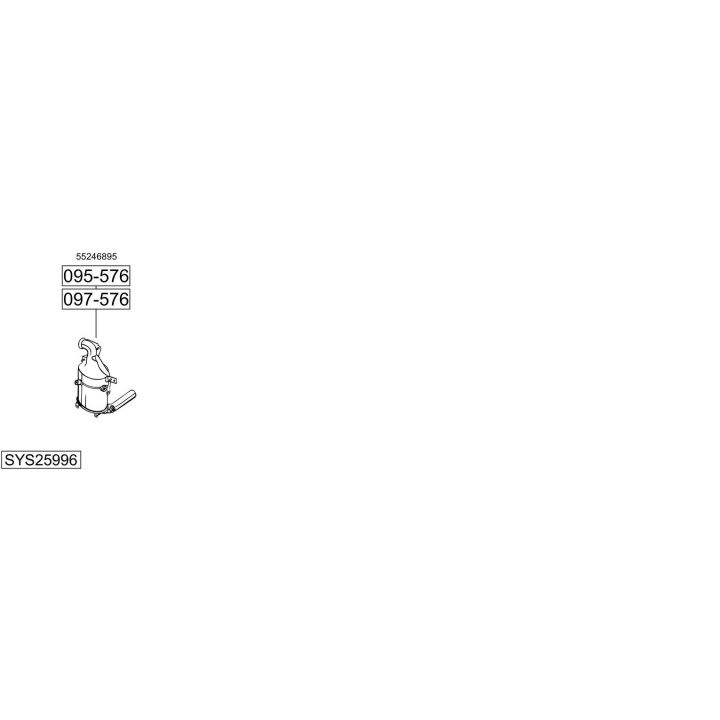 Išmetimo sistema BOSAL SYS25996