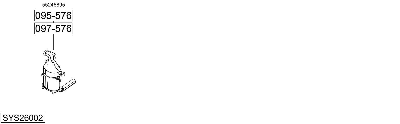 Išmetimo sistema BOSAL SYS26002