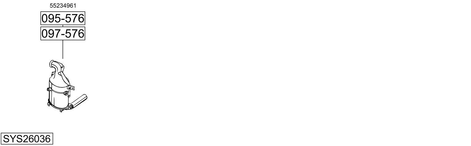 Išmetimo sistema BOSAL SYS26036