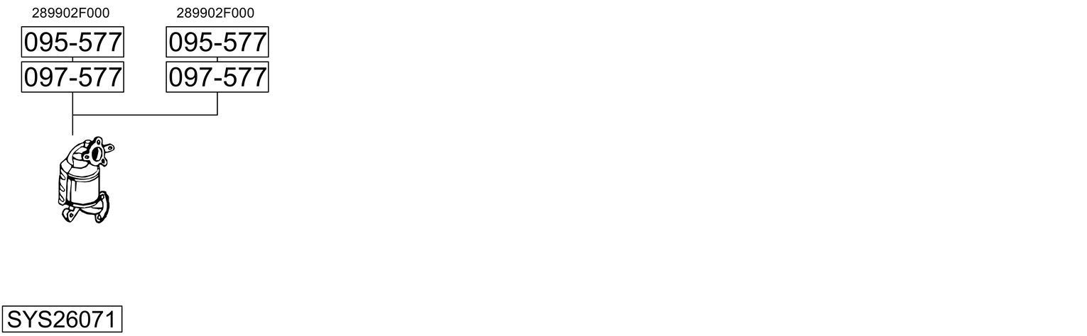 Išmetimo sistema BOSAL SYS26071