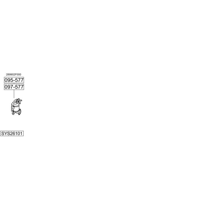 Išmetimo sistema BOSAL SYS26101