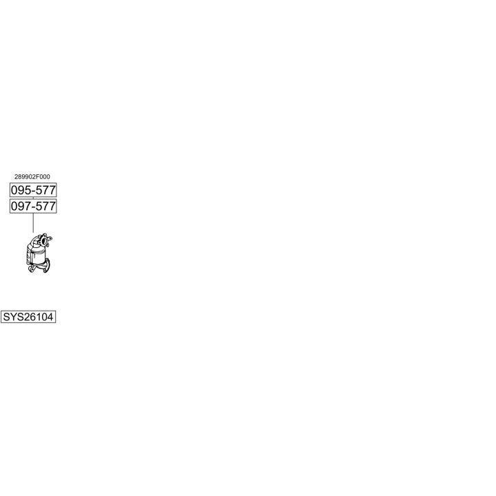 Išmetimo sistema BOSAL SYS26104