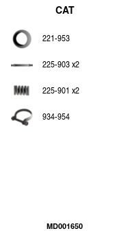 Katalizatoriaus keitiklis FA1 MD001650