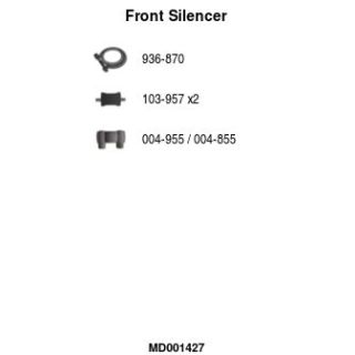 Priekinis duslintuvas FA1 MD001427