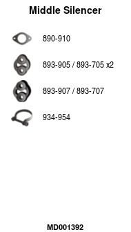 Vidurinis duslintuvas FA1 MD001392