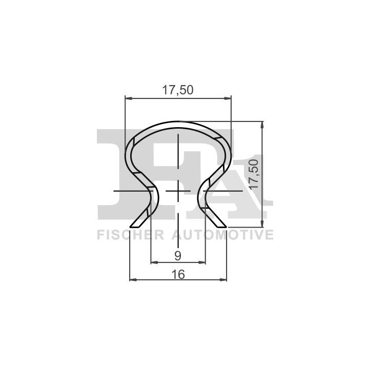 Sąvarža, atšvaitas / apsaugos juosta FA1 12-40025.25