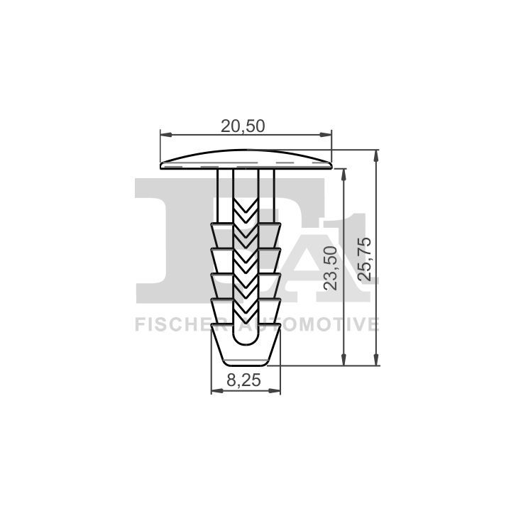 Sąvarža, atšvaitas / apsaugos juosta FA1 33-10020.25