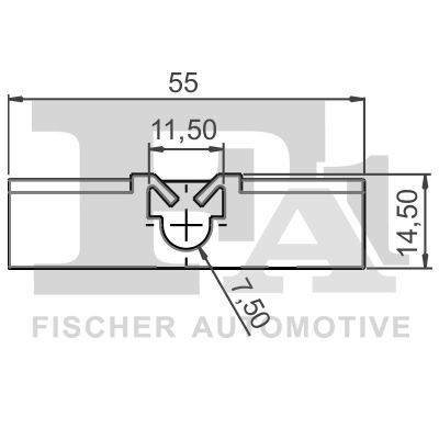 Sąvarža, atšvaitas / apsaugos juosta FA1 77-40008.25