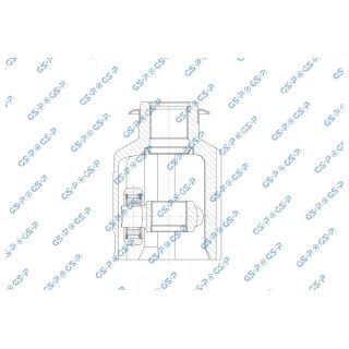 Jungčių komplektas, kardaninis velenas GSP 602294