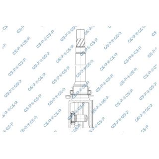 Jungčių komplektas, kardaninis velenas GSP 603221