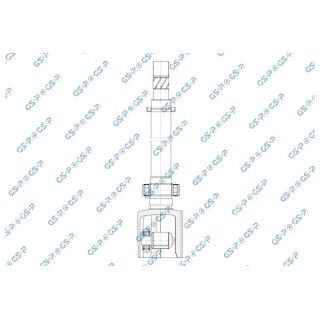 Jungčių komplektas, kardaninis velenas GSP 603417