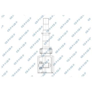 Jungčių komplektas, kardaninis velenas GSP 603493